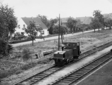 Diesel-Lok der Firma Holthaus, Foto Quill 16. August 1959